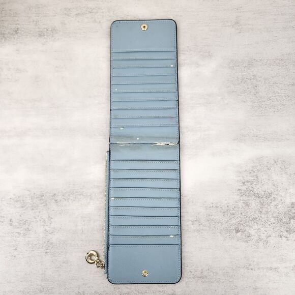 LightâSky Blue 20 Slot Card Holder With Zippered Pouch - Picture 3 of 8